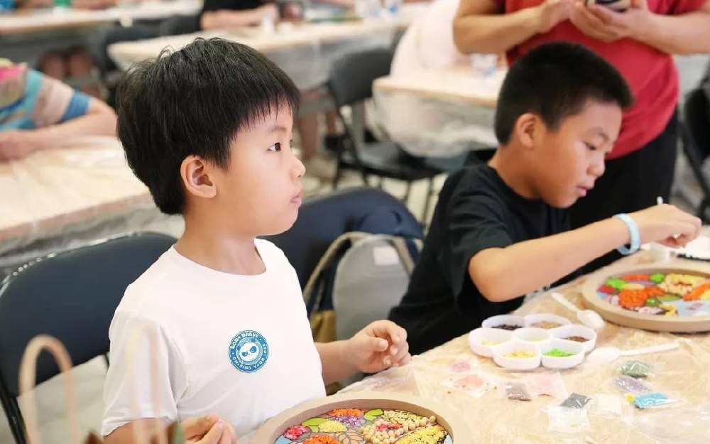 知五谷，贺立秋|观音堂社区五谷杂粮画活动