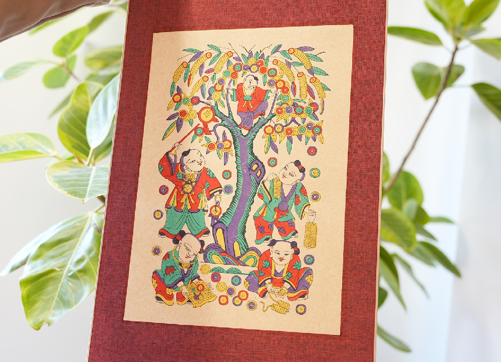 年度收藏 | 清代北京木版年画孤品《摇钱树》